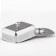 Stainless steel oil, 19 × 12 × 7 cm, silver color