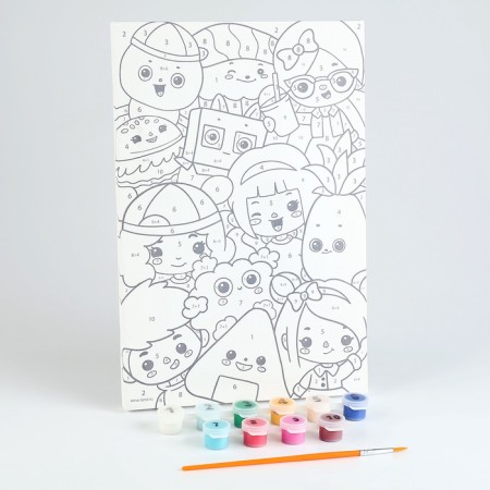 Picture on numbers for children "Game World", 20 x 30 cm-1