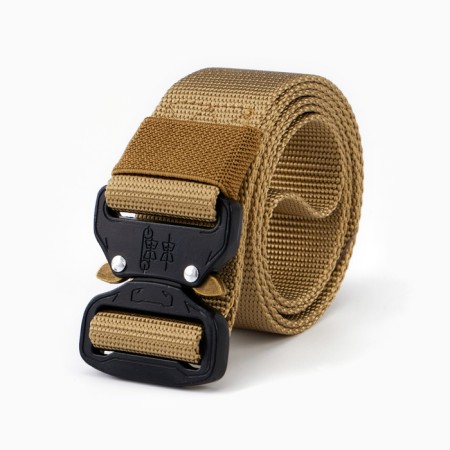 Tactical belt, 130 cm, width 3.7 cm, khaki