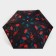 Women's umbrella “red flowers”, 6 knitting needles, folds into the phone.
