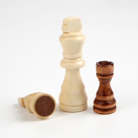 Wooden chess, 30 x 30 cm, board game, king H-8 cm, pawns-3.5 cm-1