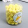 Easter decor "Egg - silver speck" set of 100 pcs yellow 1.5x1.8 cm, 8x8x8 cm
