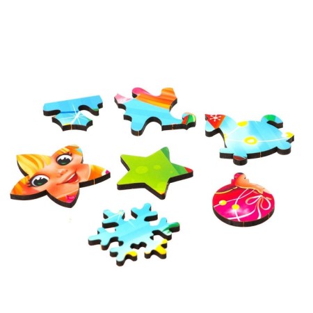 New Year's puzzle wooden “New Year! Holiday for the guys "-6