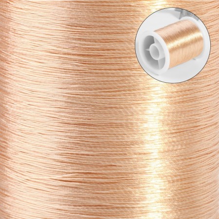 Metallized thread, 91 ± 1 m, beige color-1
