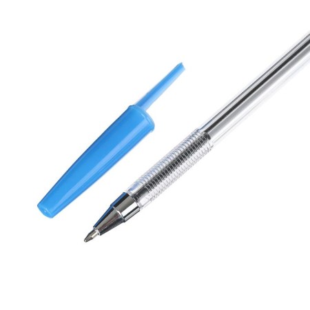 Ballic handle, 0.5 mm, blue rod, transparent case, with a transparent holder-2