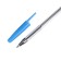Ballic handle, 0.5 mm, blue rod, transparent case, with a transparent holder
