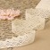 Knitted lace, 40 mm × 10 ± 1 m, beige color