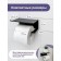 Holder for toilet paper with a shelf 6.5 × 16 × 11.5 cm, black color