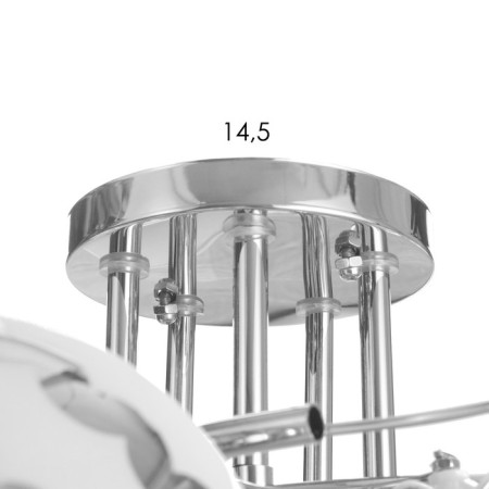 Vivian chandelier 5x40W E27 Chrome Model: 2612358-3