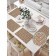 Set of napkins for setting the table "Silhouette of Easter Rabbit", rectangular, size 32x46 cm, 4 pcs