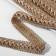 Decorative braid “Samos”, 18 mm, 9.1 ± 0.5 m, beige color
