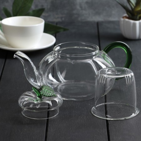Hot kettle with Green Glass Situ, 700 ml-4