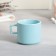 Tea couple ceramic Love Blue, mug 150 ml, saucer 17.5x8 cm, blue color
