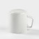 Set of porcelain dishes "Universal", white color, 3 objects: plate d = 20 cm, deep 600 ml, d = 20 cm, mug 350 ml