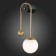 Wall lamp ST LUCE. SL1202.201.01. Adige. 1x40 watts, E27, 23x48 cm, golden color