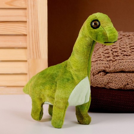 Soft musical toy "Dinosaurus", 20 cm, green color-1