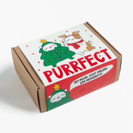 Set of gift "Purrfect" blanket and ACS-6