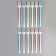 Plastic forks, in a set 12 pieces, color mix