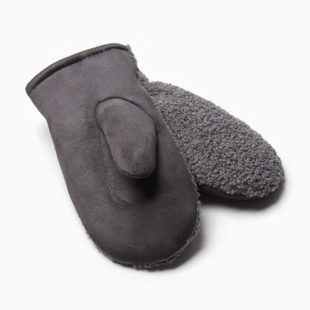 Women's mittens at the lawsuit Minaku 25 cm Gray-1