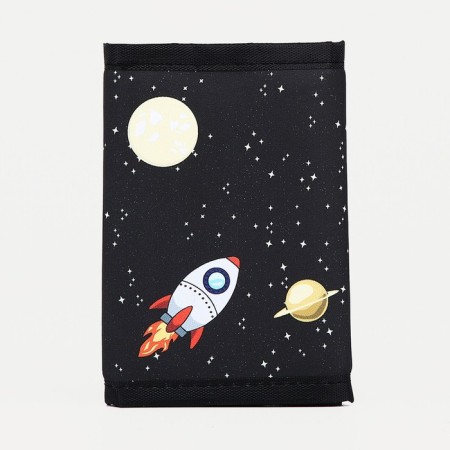 Velcro wallet, black color-1