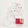 Picture on numbers for children "Dolls-Brush", 20 x 30 cm