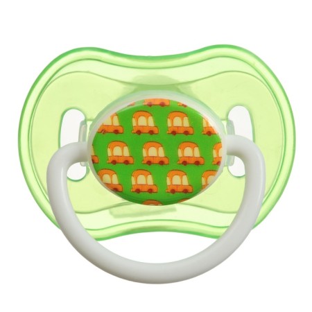 Nipple - orthodontic dummy with container, +3 months, green color-4