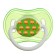 Nipple - orthodontic dummy with container, +3 months, green color