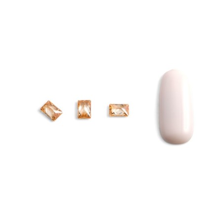 Crystals for volumetric inlay Pole Baget, No. 1, Shampan, 10 pcs