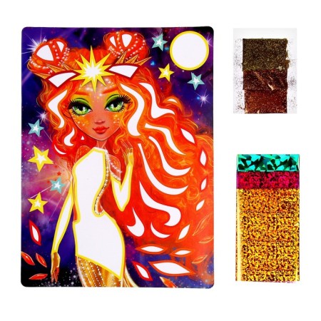 Application from the sand Neo Stars "Sun" (sand, foil)-1