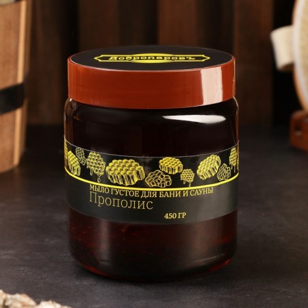 Thick hair and body soap "propolis" Honey, bath, Dobroparov 450 g-2
