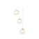 Suspended Ambrella Light, Traditional, TR3540, 3HE27, white color