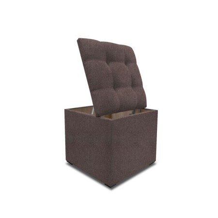 Puff with a lid and weight, 400 × 400 × 420 mm, Savana plus matting, Vision color-2