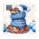 New Year's napkins Paper Home Collection CLASSIC "New Year's python", 3 layers, 33x33 cm, 20 pcs