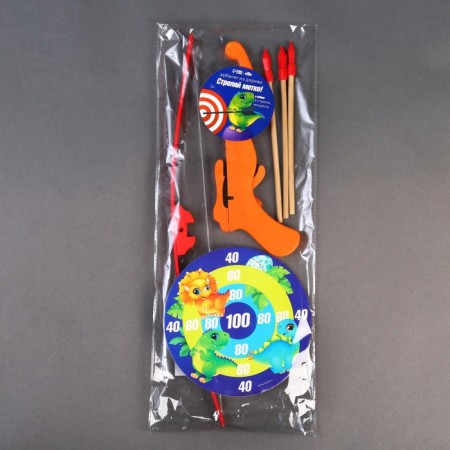 Crossbow Large "Hunting with dinosaurs", 3 arrows, target-6
