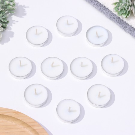 A set of tea candles, 10 pcs, 6g, white-1