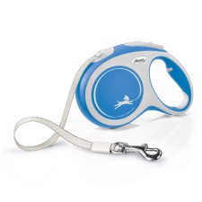 Roulette Flexi New Line Comfort L (up to 50 kg) tape, 8 m gray/blue
