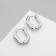 Earrings Metal "Bohemia" Bulletin bend, color silver