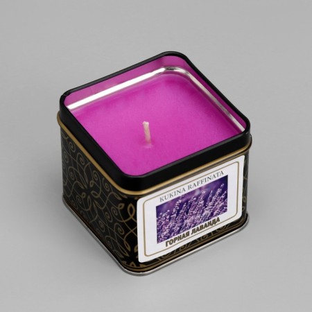 Aromatic candles in the tin bank "Mountain Lavender"-3