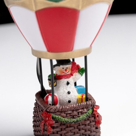 LED figure "Blill with a snowman" 8 × 8 × 16 cm, polystone, batteries LR44x2, glow warm white-2