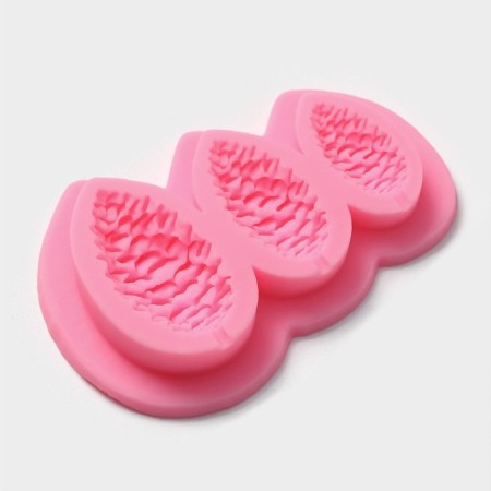 Silicone Mold "cones", 10.5 × 7 cm, pink color-5