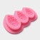 Silicone Mold "cones", 10.5 × 7 cm, pink color