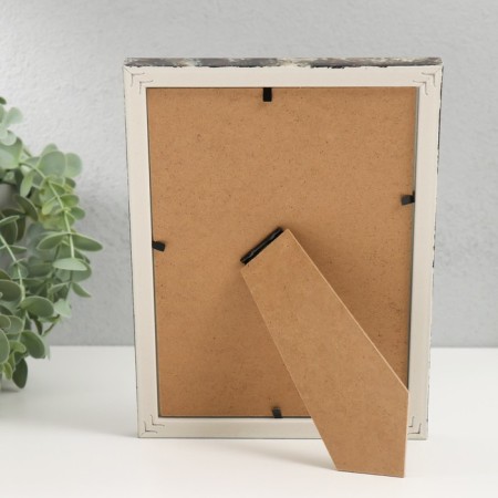 Photo frame Plastic 13x18 cm "Marmoter with a gold frame" 15x20 cm-3
