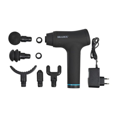 BRADEX KZ 0561 Massage Pistol, Vibration, 5 nozzles, black-4