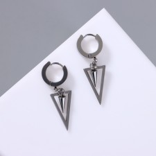 Piercing in the ear from titanium 