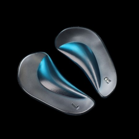 Suppinators for shoes, shock-absorbing, silicone, s (35-37 rr), steam, transparent/blue color-1