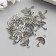 Decor for creativity Metal "Umbrella in a net" silver 2.1x1.6 cm