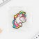 Key keychain wooden "unicorn" 5 x 6 cm