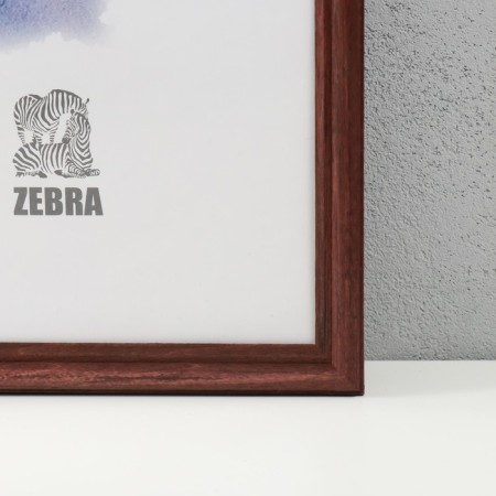 Photo frame wood 50x70 cm, red tree (1702) (plastic screen)-1