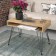 Coffee table loverpool 75x40x53 cm, oak craf gold, black