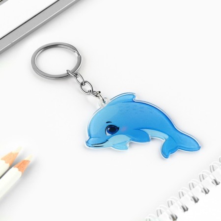 Key keychain children's "Dolphin", 3.5 x 10 cm-3
